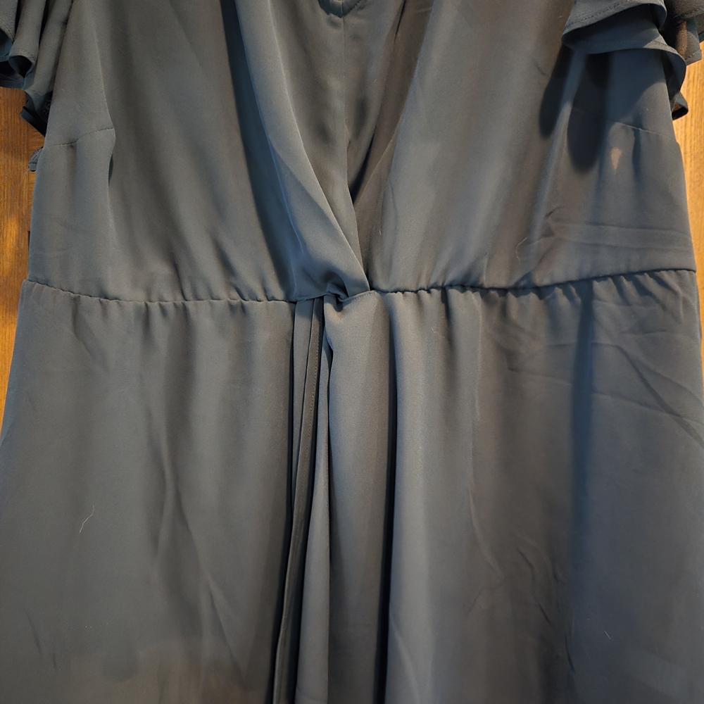 Torrid Black V-Neck Blouse - Picture 9 of 16